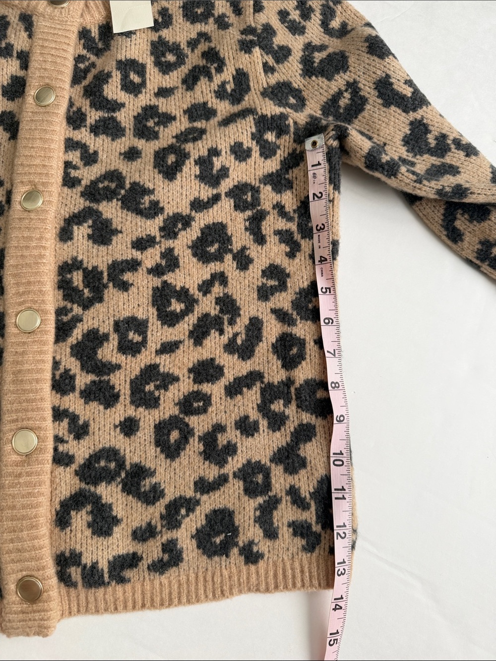 Abercrombie & Fitch Leopard Crew Cardigan - Picture 10 of 10